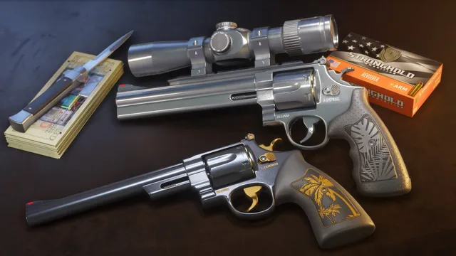 A second official view of the same Ultimate Edition revolvers.