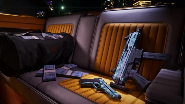 A weapon finish included in the Vintage Vice City Pack, the pre-order bonus both editions receive.