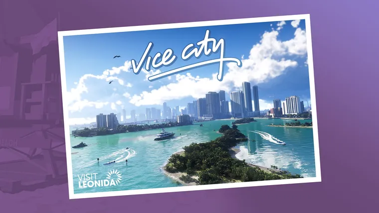 Official Visit Leonida postcard for Vice City